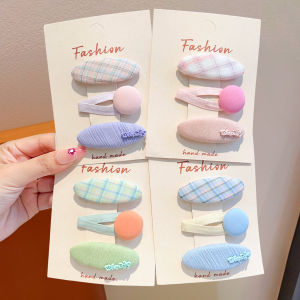 WAMEN | Korean Style Childrens Checkered Bow Sweet Baby Hair Clip