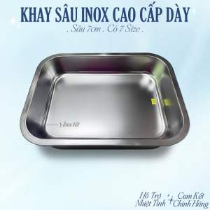 🅾️ KHAY MÂM SÂU INOX CAO CẤP / XỊN DÀY