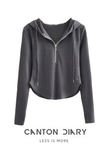 เสื้อยืดคอกลมแขนยาวทรงหลวมสไตล์ฤดูใบไม้ร่วงสำหรับผู้หญิงไซส์ใหญ่ เสื้อยืดแขนยาวทรงหลวมสไตล์ลำลองสำหรับผู้หญิง