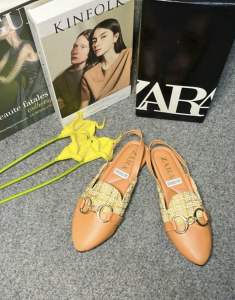 Sepatu Sandal Wanita Selop Zara Trendy Super Lucu Sepatu Sandal Kekinian Kode SM13