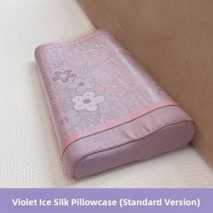 OUHUAGUAN | Cool Ice Silk Memory Foam Pillowcase