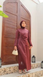 Hapsari Dress Seragam Bridesmaid Kondangan & Gamis Polos Pesta Modern