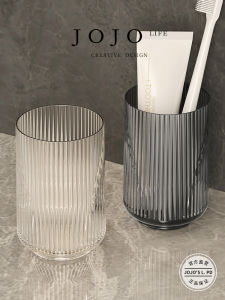Luxury Transparent Couple Toothbrush Cup JOJOS L. PD.tribute Washing Mouth Cup High Value Esthetic Bathroom Accessories
