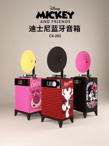 Disney đồng thương hiệu loa bluetooth không dây Hoạt hình chất lượng âm thanh cao Gấu dâu dễ thương âm thanh thích hợp T