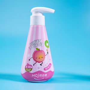 Childrens Toothpaste Press Pump Safe Tooth Decay Prevention Gum Protection Supermarket Blue Strawberry Peach Flavor Orange Flavor