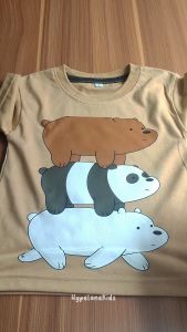 Baju Kaos Distro Anak Laki Laki Karakter Beruang Lucu Import Usia 1 - 10 Tahun - Hypelane Kids - DTF