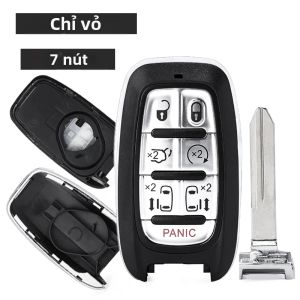 KEYECU 433 MHz 4A Chip Smart Keyless-Go Remote Key Fob Cho Chrysler Voyager Pacifica 2017-2023 Chất Liệu ABS Thay Thế Chìa Khóa