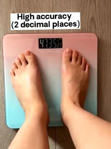 Electronic Body Fat Scale Tempered Glass bathroom With Temperature Digital LCD Body Fat scale Digital Human