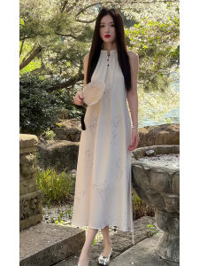 XIYUQI | Sleeveless Slimming Camouflage Aesthetic Dress