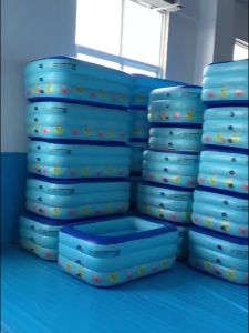 (With Pump) Inflatable Swimming Pool Fun Cartoon Ocean Children Baby Lounge Pool Family Outdoor / Kolam Renang / Kolam Mandi