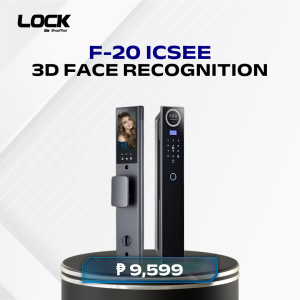 LOOCK F20 Digital Smart Door Lock | 3D Face Recognition with Intercom & ICSee | Designed for Home & Office