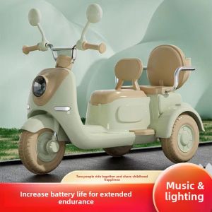 BONINGYU | Child Electric Motorcycle Double Seat