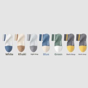 miiow | Mens Cotton Socks Anti-Odor Breathable Mid-Calf Sport Style Straight Angle Long Socks Sweat Absorbent Antibacterial Anti-Ball