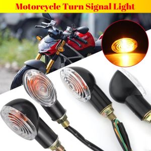 Motorcycle Turn Signal Light Scooter Universal 12V 10mm Halogen Turn Signal Motorcycle Blinker Lamp For Honda For YAMAHA