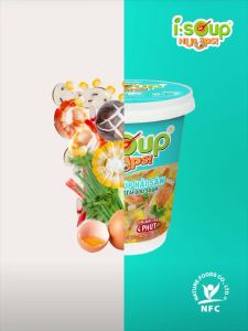 [LY LẺ] - NFC - Súp ly I-Soup Huups! 3 vị: Hải sản Gà táo đỏ Nấm yến mạch Isoup Huups súp ăn liền Isoup Huups (12-24g/ly)