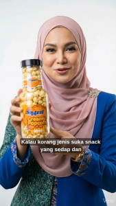 Snazzi Creamy Caramel Popcorn 260 Gram - Crunchy caramel-coated popcorn - Perfect for movie nights and snacks.