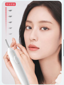 Portable Rechargeable Electric Heated Eyelash Curler Long Lasting Volumizing Heating Brush Head Beauty Tool for Any Skin Type