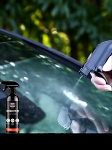 น้ำยาเคลือบกระจกรถยนต์ 500ml สูตรป้องกันน้ำและฝ้า ใช้งานง่าย เช็ดกระจกรถ( มี อย ถูกต้อง)