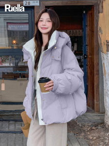 Puella Bread Coat Womens Loose Windproof Warmth Outerwear Winter New Arrival Anti-Aging Premium Style Long Sleeve Zipper