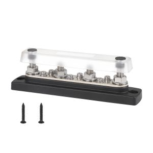 Khối Phân Phối Điện Đầu Nối Thanh Cái 150A 4*M8 Siêu Bền Cho Xe Biển Ô Tô RV Thuyền Xe Tải - Thiết Kế Mô-đun Khối Phân Phối Điện Thanh Cái