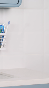 TAILI Upgraded Suction Cup Toothbrush Holder Visible Safety Indicator Large Capacity Anti-Puddling Stainless Steel Shower Toothbrush Holder Removable Small Shower Caddy Suction Cup