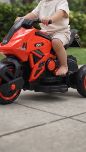 Kids Electric Motorcycle Ride On 3 Wheels MotorBike Riding Vechicle Toy with Lights and Music Horn