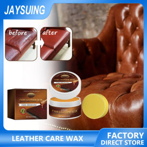 JAYSUING Car Care Kit oil Leather Skin Repair Tool Auto Seat Sofa Wax Scratch Cracks Restoration Polish Glazing Wax Leather Cream Beeswax Natural Leather Conditioner Caring Cleaner Supplies For Leather Furniture Car Seats Shoes