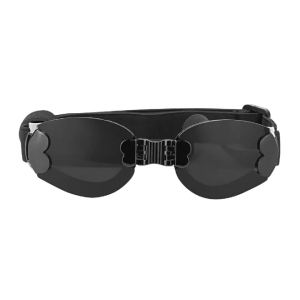 HamshMoc TPEE Frame Sunglasses Fold-Flat Design Anti-Fog Vents Comfort Padding Nylon Strap for Medium Large Dogs