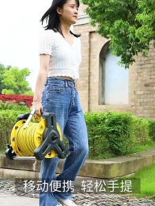 10m-35m stackable garden hose reel storage rack Car wash garden irrigation simple hose truck