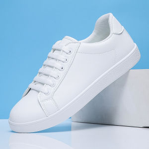 Trendy White Shoes for Men Casual Versatile Spring Autumn Season Sports Leisure Board Shoes Suitable for All Occasions