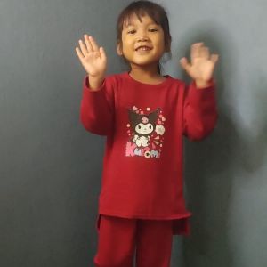 FTH - Kuromi III Baju Anak Perempuan Usia 3-12 Tahun