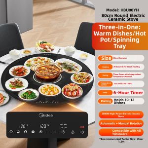 Midea | Multifunctional Heated Serving Platter Rotating