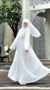 Gamis warna Burgundy Terbaru Asyla Abaya Gamis Kondangan Simple Elegan Dress Wanita Termahal Ceruty
