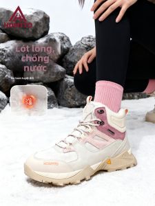 HUMTTO | Bốt Nữ Chống Nước Chống Trượt Lót Ấm Đế Dày