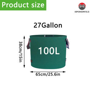 Leaf Bag Garden Bags Foldable Garden Storage Bag Waterproof Leaf Collector Multi-Purpose Bag for Yard Waste Tools Multi-Size