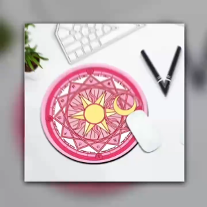 Aesthetic circle mouse pad gaming pad computer accessories durable mousepad