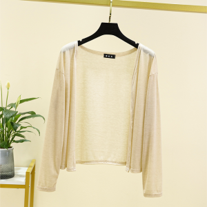 Summer Thin Short Sleeveless Cardigan Womens Loose Long Sleeve Sun Protection Outerwear Air Conditioned Versatile plus Size