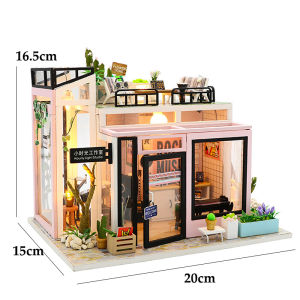 Mini DIY DollHouses Kit Flower House Handmade 3D Puzzle Assembly Building Toys Home Bedroom Decoration With Furniture Doll House