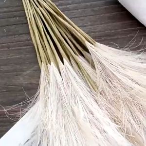 5Pcs Artificial Fluffy Grass Bouquet Boho Decor Flower Fake Plant Reed Simulated Wedding Party Decor Fake Flower Reeds