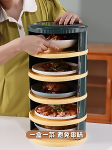 LOVO ฝาชีครอบอาหาร ทนใช้ ป้องกันแมลงและฝุ่น ใส่ได้หลายจาน ใช้งานง่าย