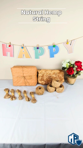 Natural Hemp String Rope 10M and 50M | Hemp Twine String | DIY Gift Rope | Raffia String | Hemp Rope | Jute String