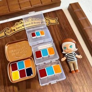 อเมริกันความบริสุทธิ์สูง Da Vinci สีน้ำแพคเกจย่อยเม็ดสี1/2มิลลิลิตรชุดแบบพกพาศิลปินเกรดศิลปะสีน้ำจิตรกรรมสร้าง