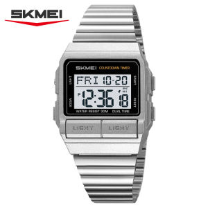 SKMEI 2475 New Sport Waterproof Digital Electronic Watch Mens Womens Fashion Simple EL Night Light Luxury Watch reloj hombre