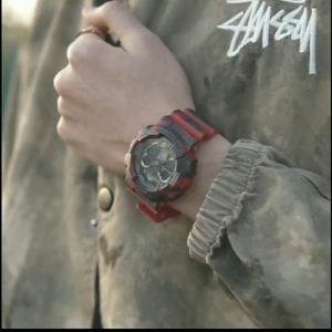 (Ready Stock Free Shipping) jam tangan lelaki G Shock Watch Men Sport Watch Dual Time Display jam tangan lelaki waterproof original World Time LED Auto Light Men Formal Casual Watches GA-100CM-4A