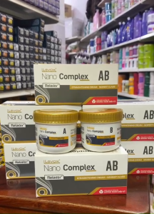 kem duỗi ép tóc thẳng mượt phục hồi tóc tại nhà lavox nano complex 150mlx2