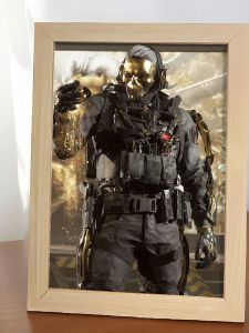 Khung Ảnh Hoa Hồng Mạ Vàng Delta Red Wolf Đơn Giản Trang Trí Bàn Làm Việc Đồ Trang Trí Điện Tử Thể Thao Quà Tặng Sáng Tạo