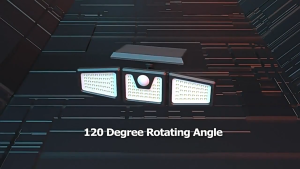 Solar Light Outdoor Solar Lights Lampu Solar 太陽能燈戶外 Super Bright LED Solar Motion Sensor Light Waterproof 270° Wide Angle 3 Head Outdoor Security Light Solar Light Outdoor Lighting Lampu Solar Outdoor Waterproof Spotlight Solar Garden Courtyard