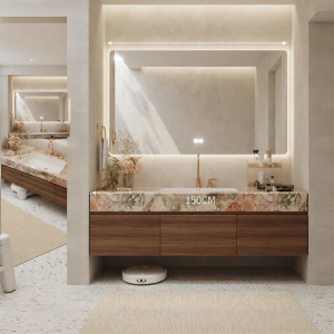 DIPURUI | Luxurious Antique-Style Washstand Rock Plate Seamless Ceramic Basin