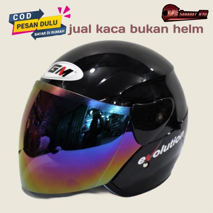 KACA/VISOR HELM GM FIGHTER HELEM MOTOR GM EVOLUTION DAISO GANS | Lazada