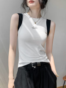 GEBEISHANG | Printed Round Neck Slimming Tank Top for Women